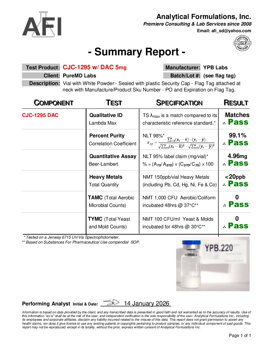 CJC-1295 With DAC (5mg) - Image 3